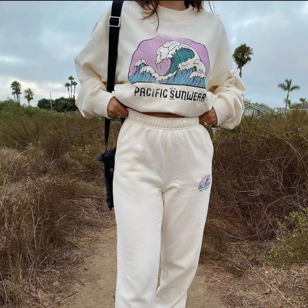 Pacsun Wave Sweatsuit. Includes sweater & pants!